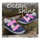 Beda Barefoot sandály - OCEAN SHINE modro-růžové