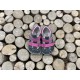 Beda Barefoot sandály - REBECCA růžovo-šedé