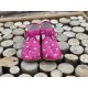 Beda Barefoot bačkory s páskem - růžový koník - SLIM
