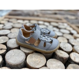 Froddo Barefoot sandálky Elastic - Light Grey - podrážka se vzorkem