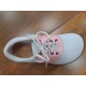 Ahinsa Shoes Sundara - Bílo růžová společenská