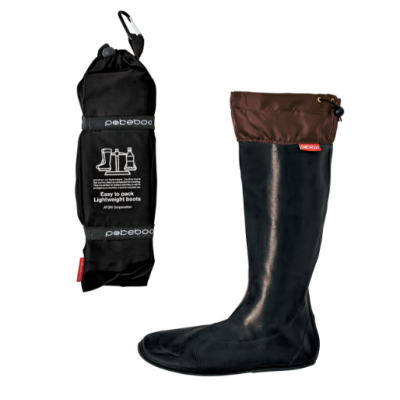 Pokeboo Lightwear holinky gumáky - Black/Brown