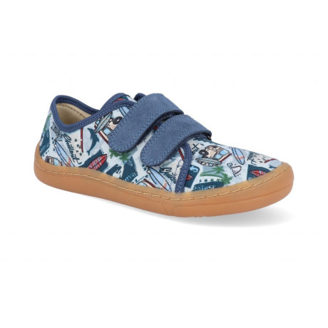 Froddo Barefoot Tenisky Canvas textilní - Light Blue