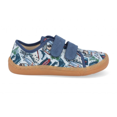 Froddo Barefoot Tenisky Canvas textilní - Light Blue