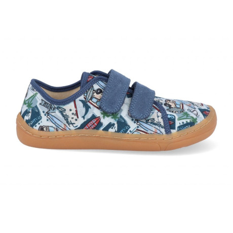 Froddo Barefoot Tenisky Canvas textilní - Light Blue