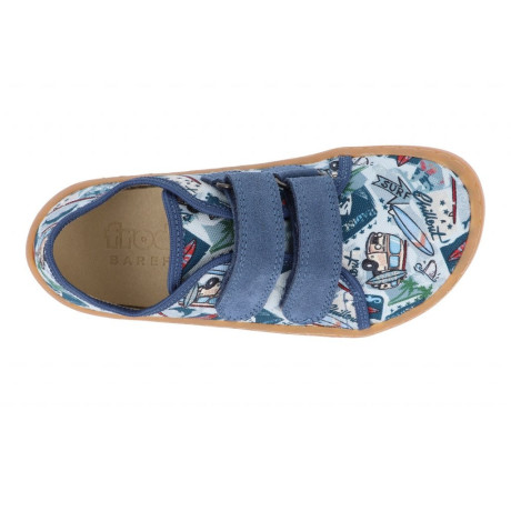 Froddo Barefoot Tenisky Canvas textilní - Light Blue