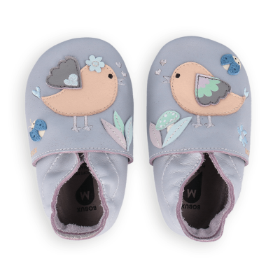 Bobux kožené capáčky - Fawna Mocha-Beige