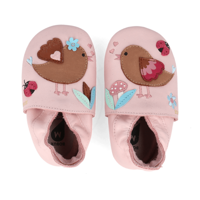 Bobux kožené capáčky - Songbird Mauve