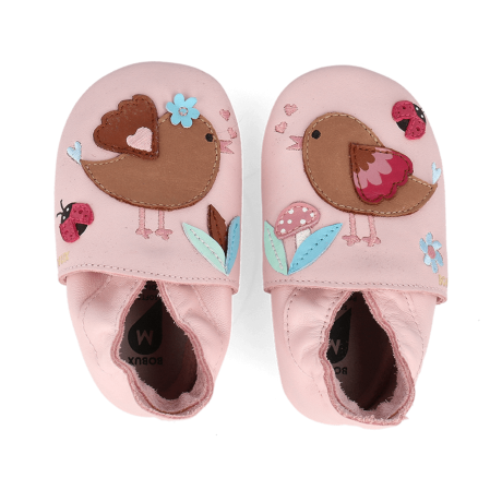 Bobux kožené capáčky - Songbird Mauve