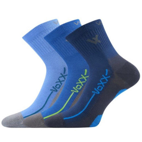 VoXX ponožky dětské anatomicky tvarované BAREFOOTIK modré 3 páry