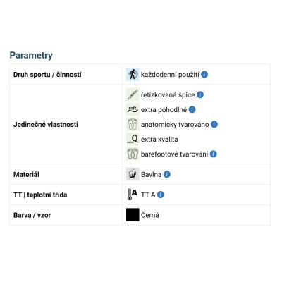 VoXX ponožky anatomicky tvarované BAREFOOTAN černé 1pár