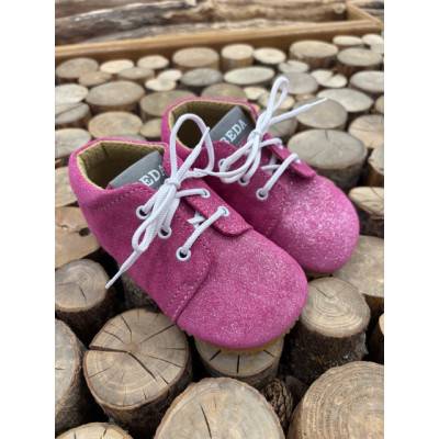 Beda Barefoot capáčky vyšší JANETTE - růžová třpytivá