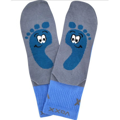 VoXX ponožky dětské anatomicky tvarované BAREFOOTIK modré