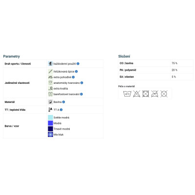 VoXX ponožky dětské anatomicky tvarované BAREFOOTIK modré