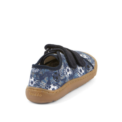 Froddo Barefoot Tenisky Canvas textilní - Grey/Blue Fotbal