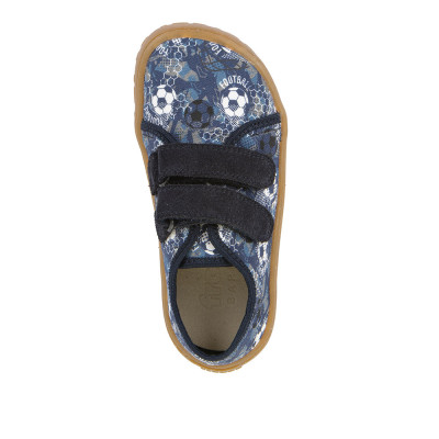 Froddo Barefoot Tenisky Canvas textilní - Grey/Blue Fotbal