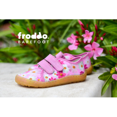 Froddo Barefoot Tenisky Canvas textilní - Flowers