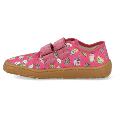 Froddo Barefoot Tenisky Canvas textilní - Fuxia+