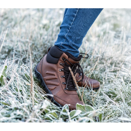 BENNON Barefoot Kožené - Winter High Black/brown