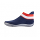 Leguano Sneaker modré, červeno - bílý pruh